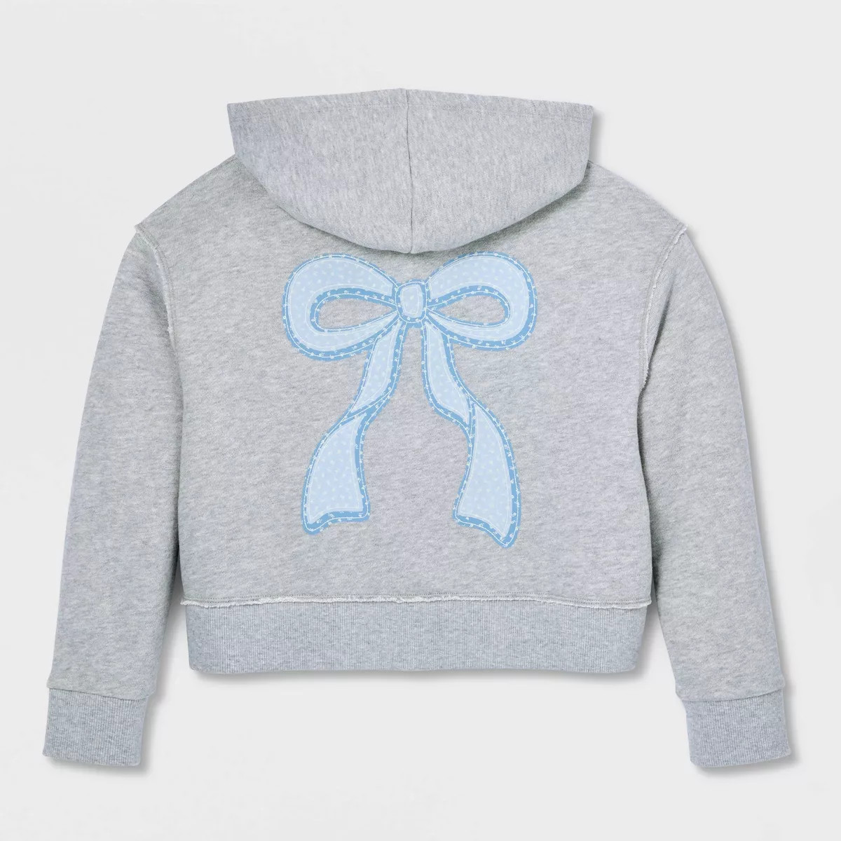 Girls' French Terry 'Amour' Graphic Hoodie Zip-Up Sweatshirt - Cat & Jack™ Charcoal Gray L | Target