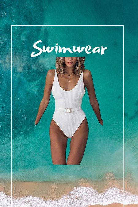 Summer outfit 
Beach vacation 
Vacation outfit 
Swimwear
One piece swimsuit 
White swimsuit

#LTKswim #LTKwedding #LTKfindsunder50