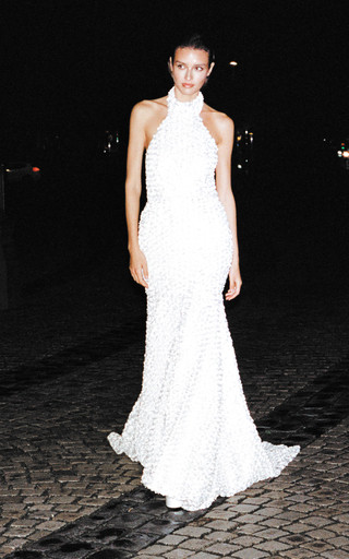 3D Flower Halter Gown | Moda Operandi (Global)