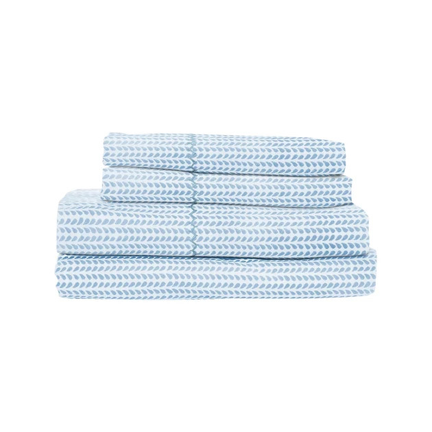 Cinde Light Indigo Sheet Set by John Robshaw | Cailini Coastal