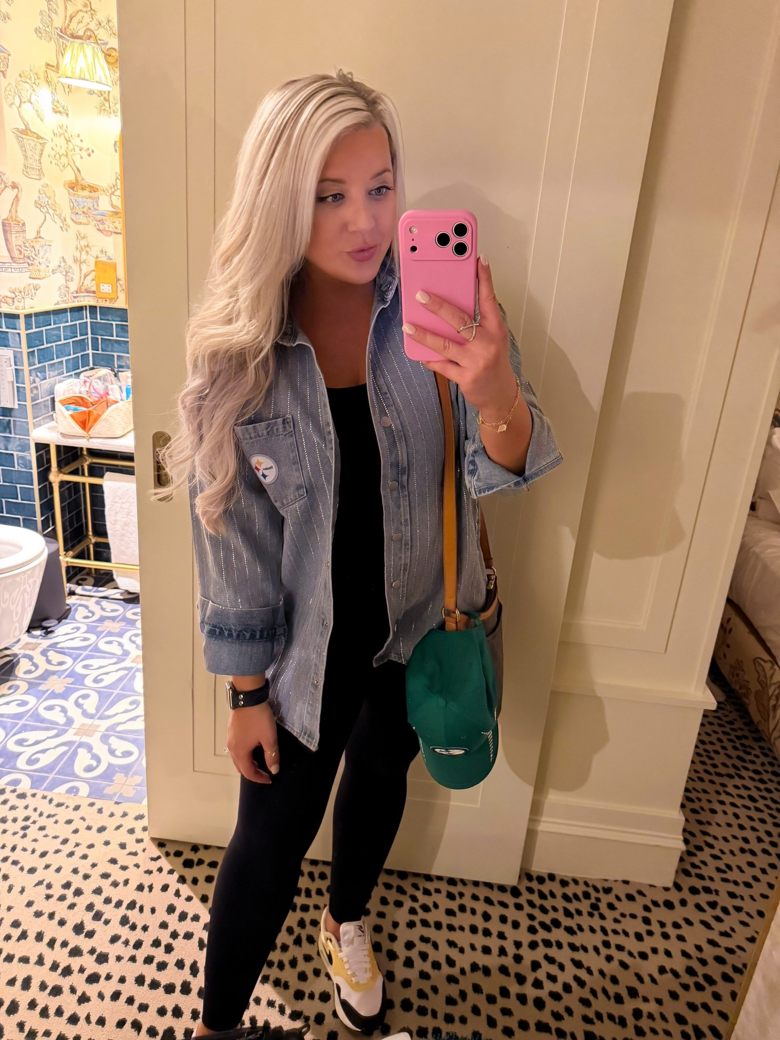 Steelers outfits in Ireland, weekends filled with games, festivals, & travel, and weekdays filled with work I love just as much. This has got to be my favorite chapter yet.🥰🖤💛✈️🍀 (Bonus points for mirror pics in new countries 😜🪞✨)

#LTKSeasonal #LTKShoeCrush #LTKTravel