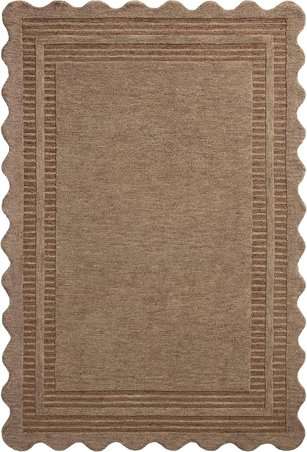 Loloi Chris Loves Julia Scottie Collection SCO-01 Mocha/Clay 8'-6" x 11'-6", .87" Pile Height, Ar... | Amazon (US)