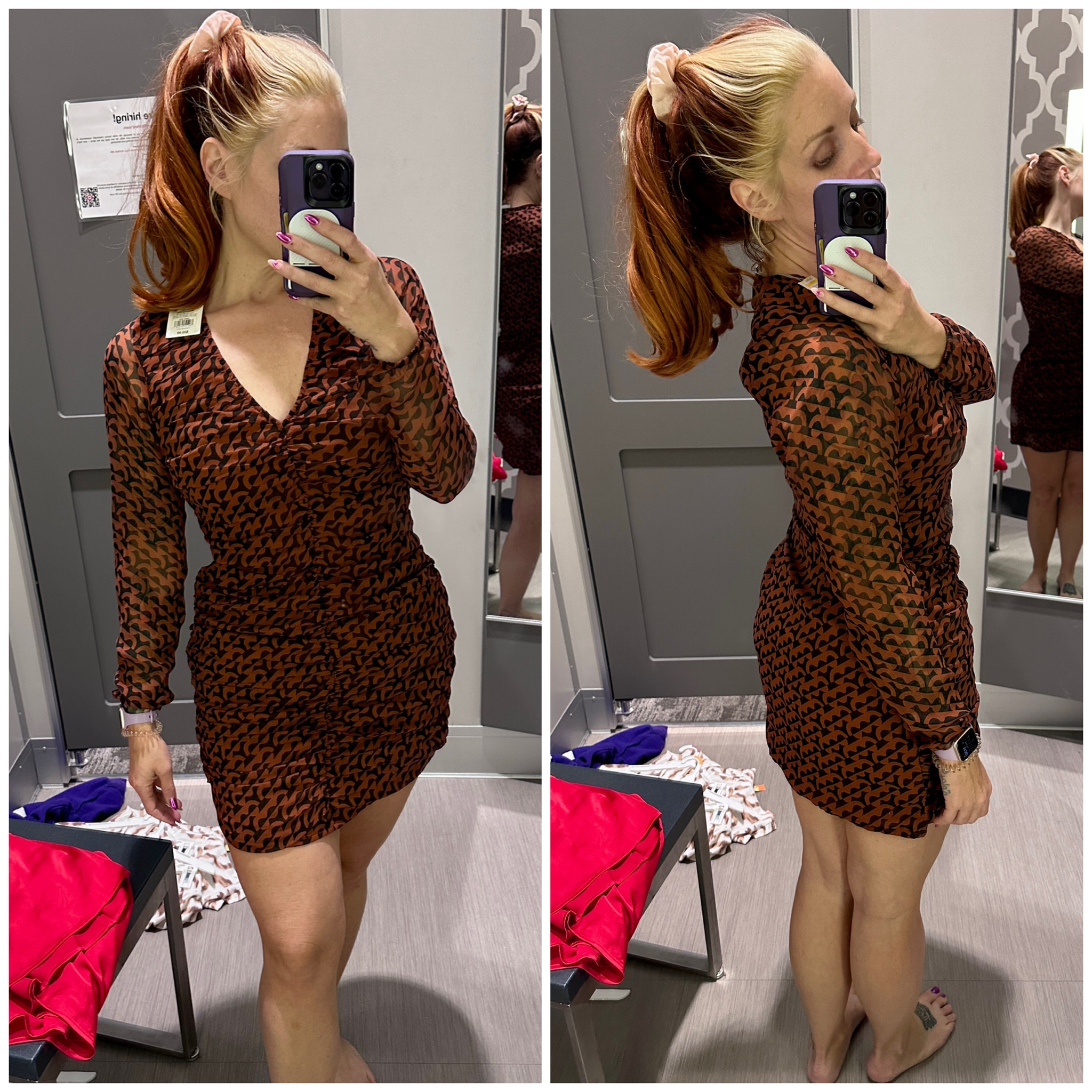 Awesome Target clearance rack find! So many fun ways to style this  

Hidden side zipper & minimal stretch. 

Wearing a medium but would have gotten a large.

#LTKmidsize #LTKfindsunder50 #LTKsalealert