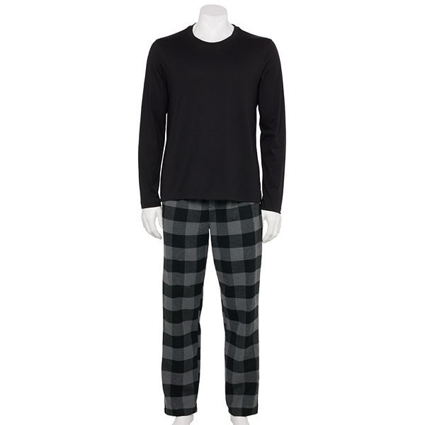 Men's Sonoma Goods For Life® Top & Flannel Pants Pajama Set | Kohl's