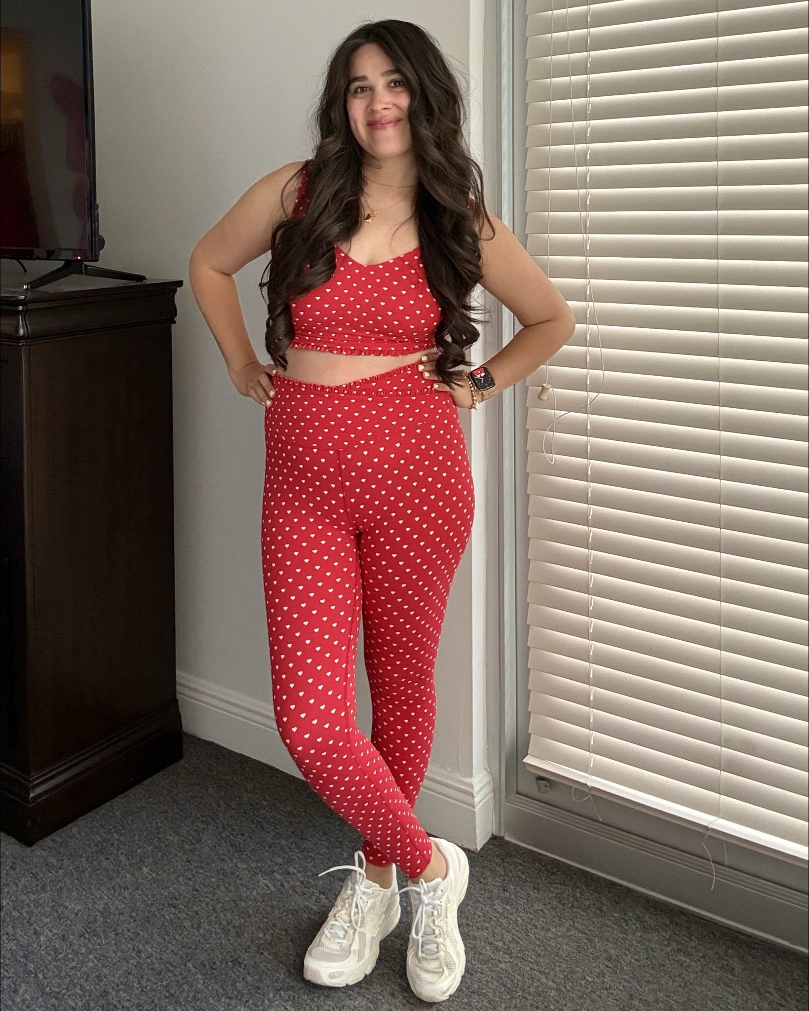 Heart bra and leggings set. Bra size M. Leggings size S. My new obsession❤️

#LTKootd #LTKWorkwear #LTKfitnessgoals
