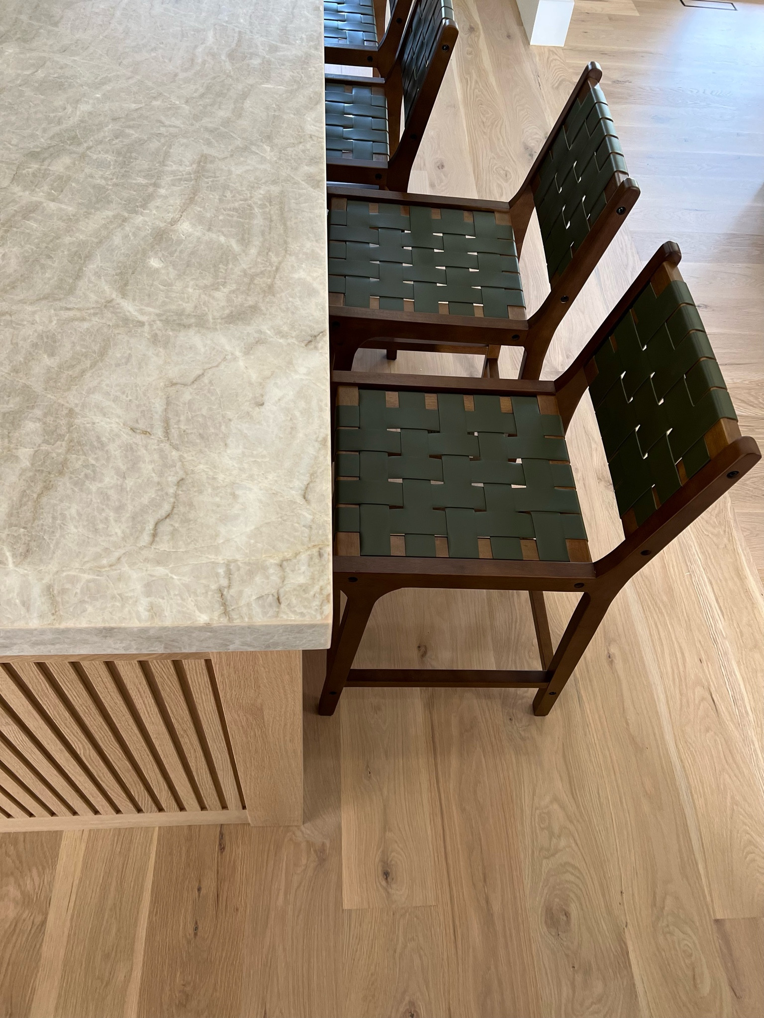 Counter stools. Love the muted green color! 

#LTKhome