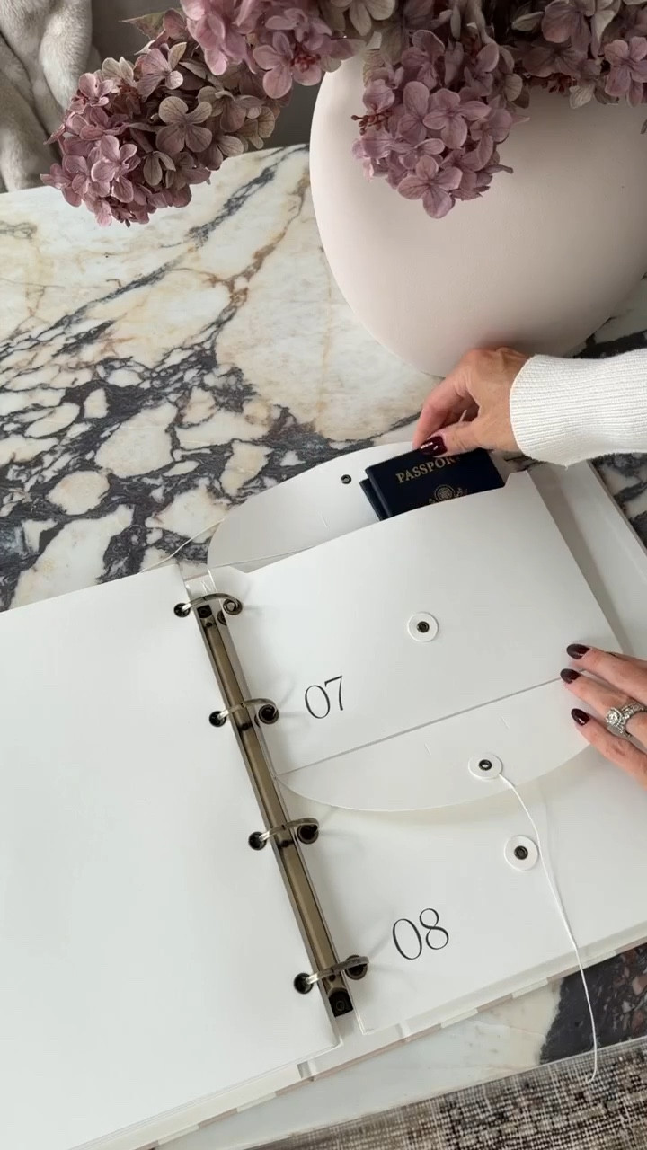 This document organizer binder has saved me! I was constantly stressed about having papers, documents, birth certificates, etc. all over the house or in drawers. I grabbed this and put all our important things in it, and now I have one spot for everything! 

#LTKHome