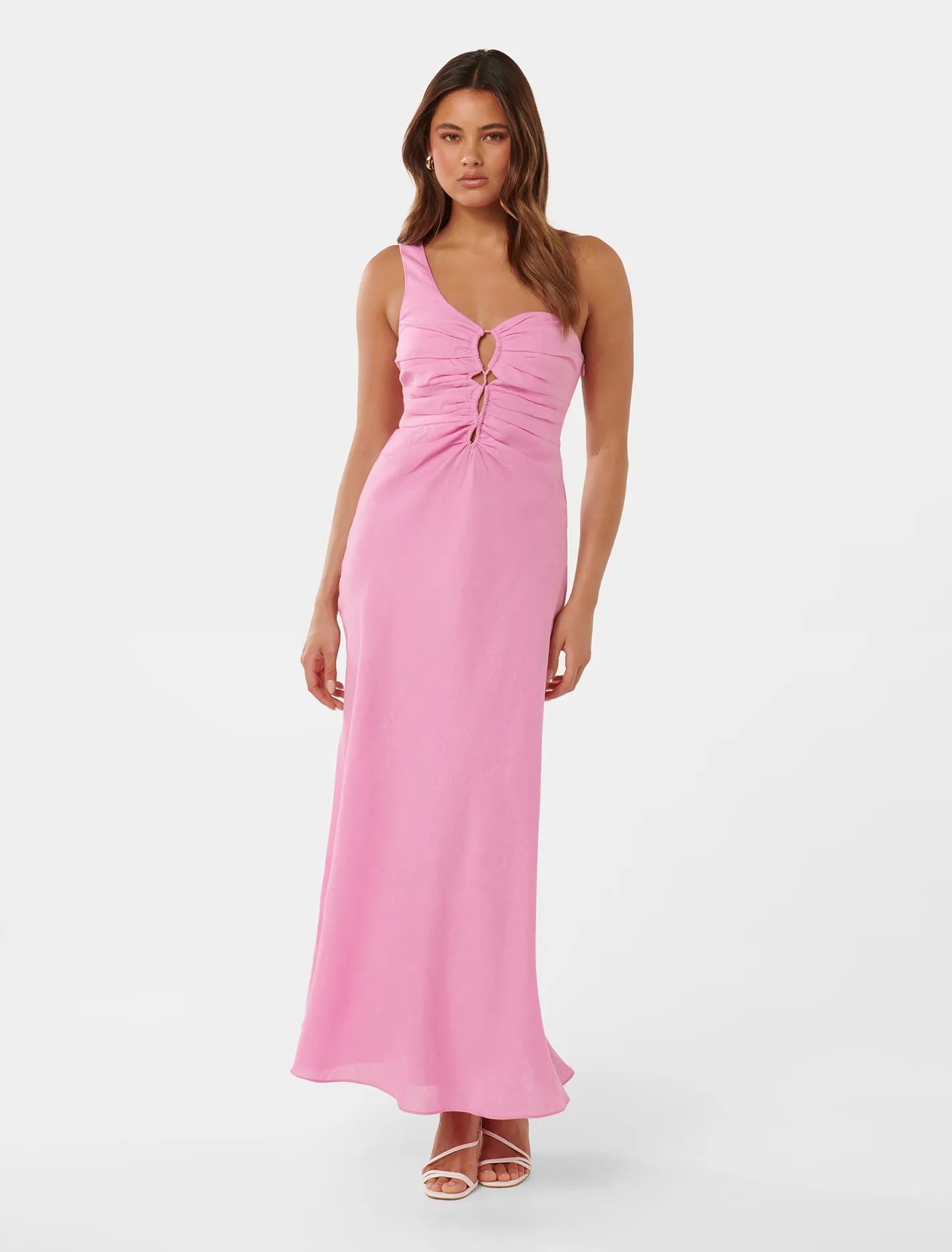 Dalia One-Shoulder Linen Dress | Forever New (UK & IE)