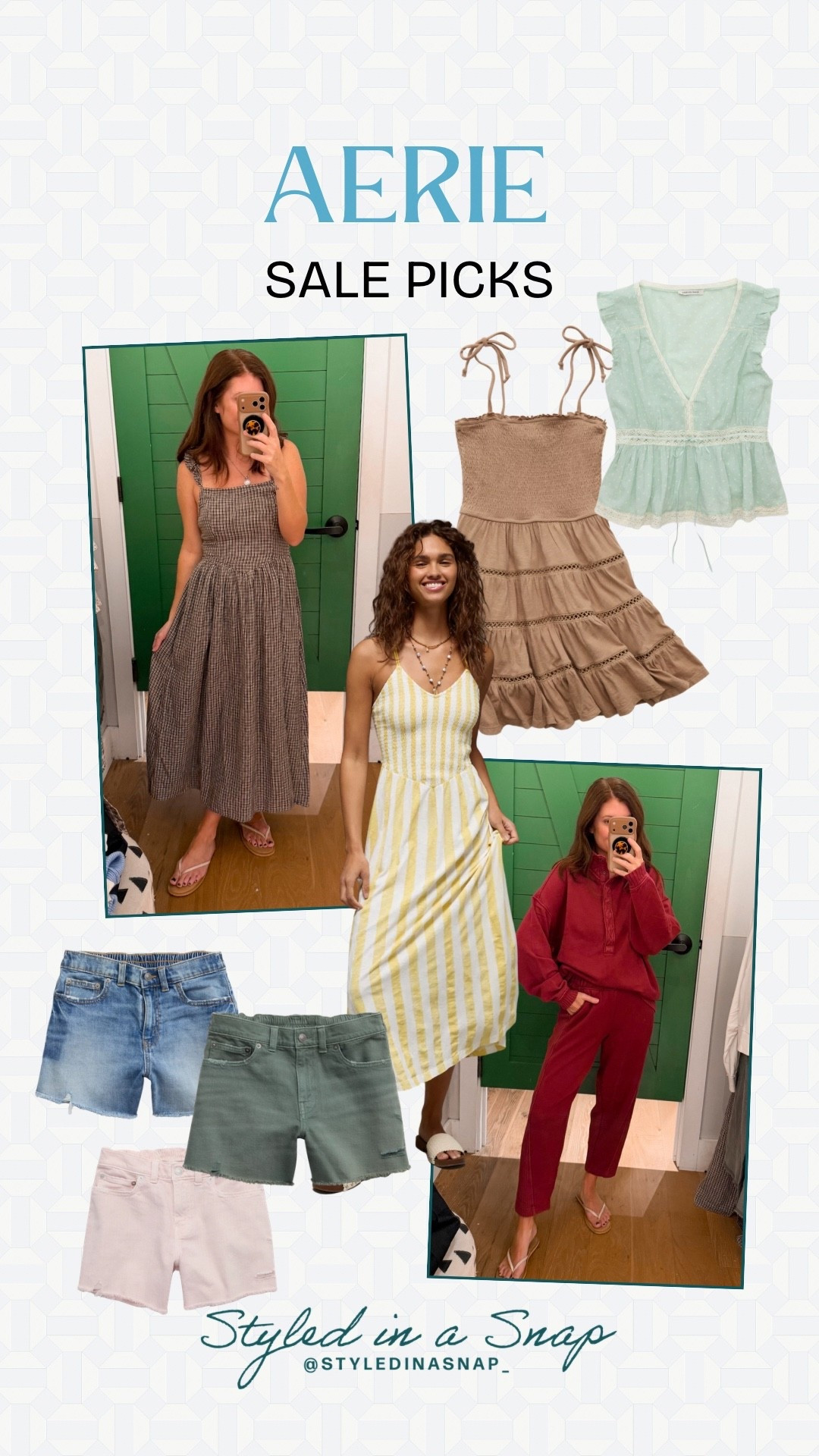 American Eagle is having a great sale right now and I love these different spring approved options. I love comfy sweatpants and sweatshirt and the dresses are adorable and mom approved. 

#LTKSaleAlert #LTKOver40 #LTKSeasonal