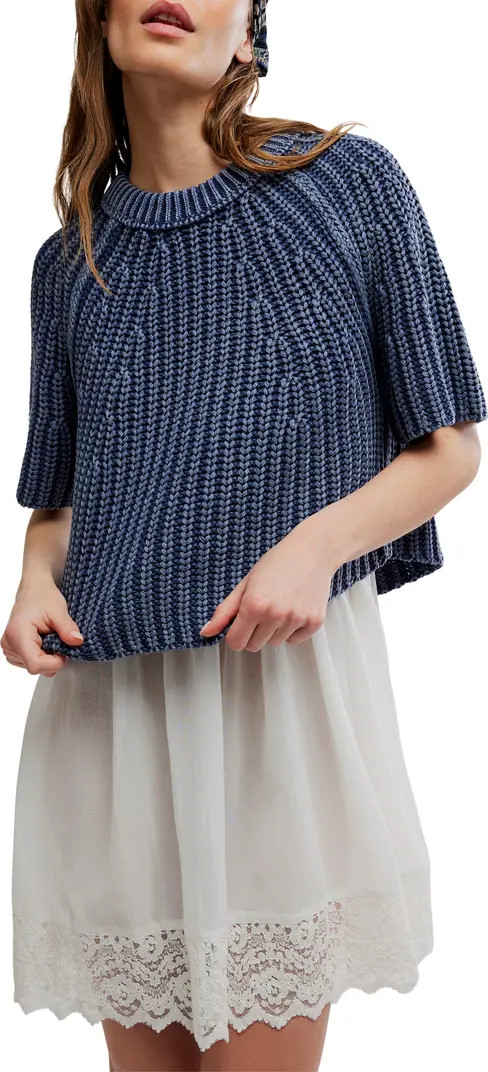 Amy Short Sleeve Cotton Sweater | Nordstrom