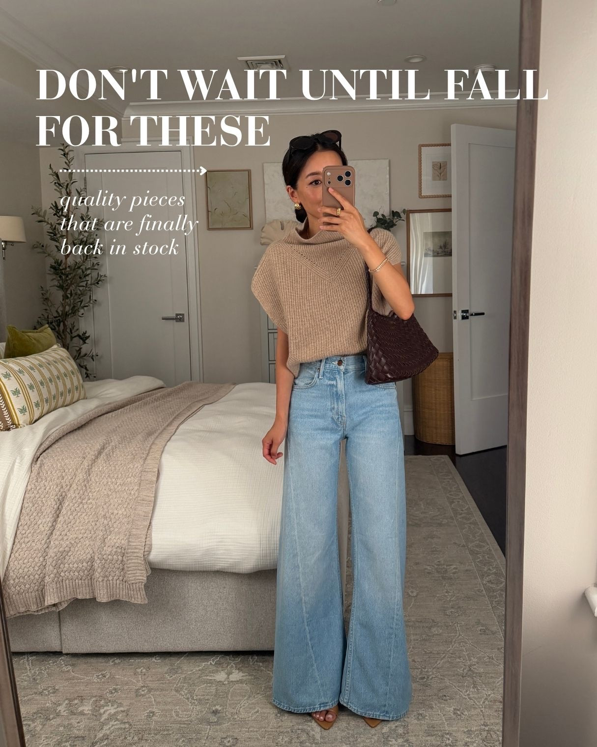All sizing info below! Cover photo: mother jeans 23 petite SIZE DOWN! Poncho top XXS 
• Aritzia cinch utility jacket 2XS oversized fit 
• Quince cashmere cropped cardigan XS 
• Jcrew ballet flats I am usually between 5-5.5 and got 5.5 in these
• Nominee blouse 2XS loose blousy fit, very lightweight  
• Quince oversized cashmere crewneck sweater XS runs big
• Lodge pants 2XS short 28.5” inseam runs long for petites
• Sezane swingy short trench jacket, i have 2 which fits big on me (got it before they started making size 0! ). For a slimmer, shorter fit i linked the Aritzia version under similar. 
• Rag bone "sweatpant" jeans, size down, I have 23 and shrunk length a few inches in dryer 
• Sam Edelman loafers in Cafe Noir TTS 5.5
• Anthro cashmere poncho top in xxs loose fit can wear cami under or neiwai bra 
• Quince leather bucket bag purse

Petite friendly, transitional staple pieces, workwear , summer to fall outfit ideas

#LTKPetite #LTKSeasonal #LTKWorkwear