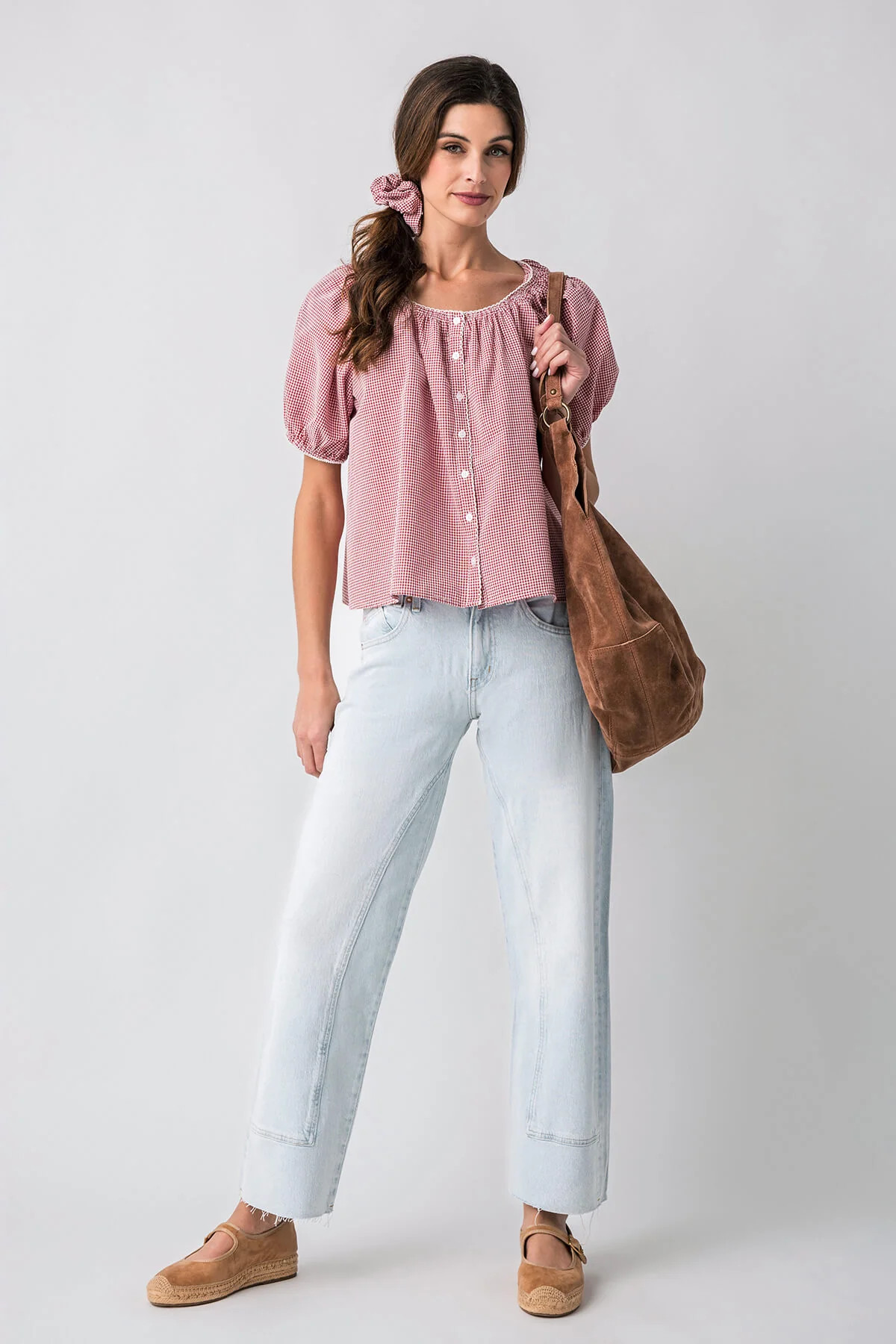 Things Between Joey Gingham Blouse | Social Threads
