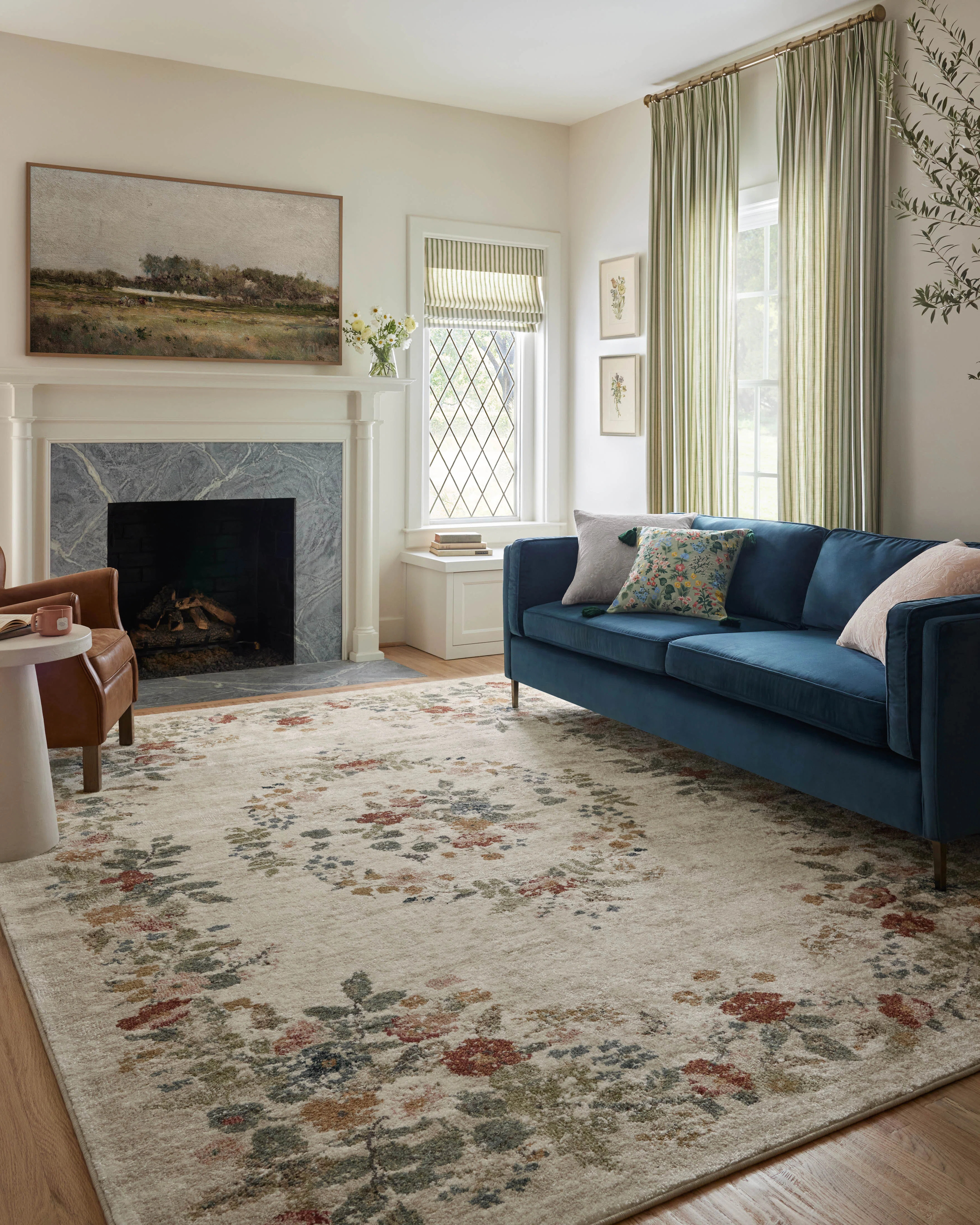 Rifle Paper Co. x Loloi Laurel Cream Area Rug & Reviews | Wayfair | Wayfair North America
