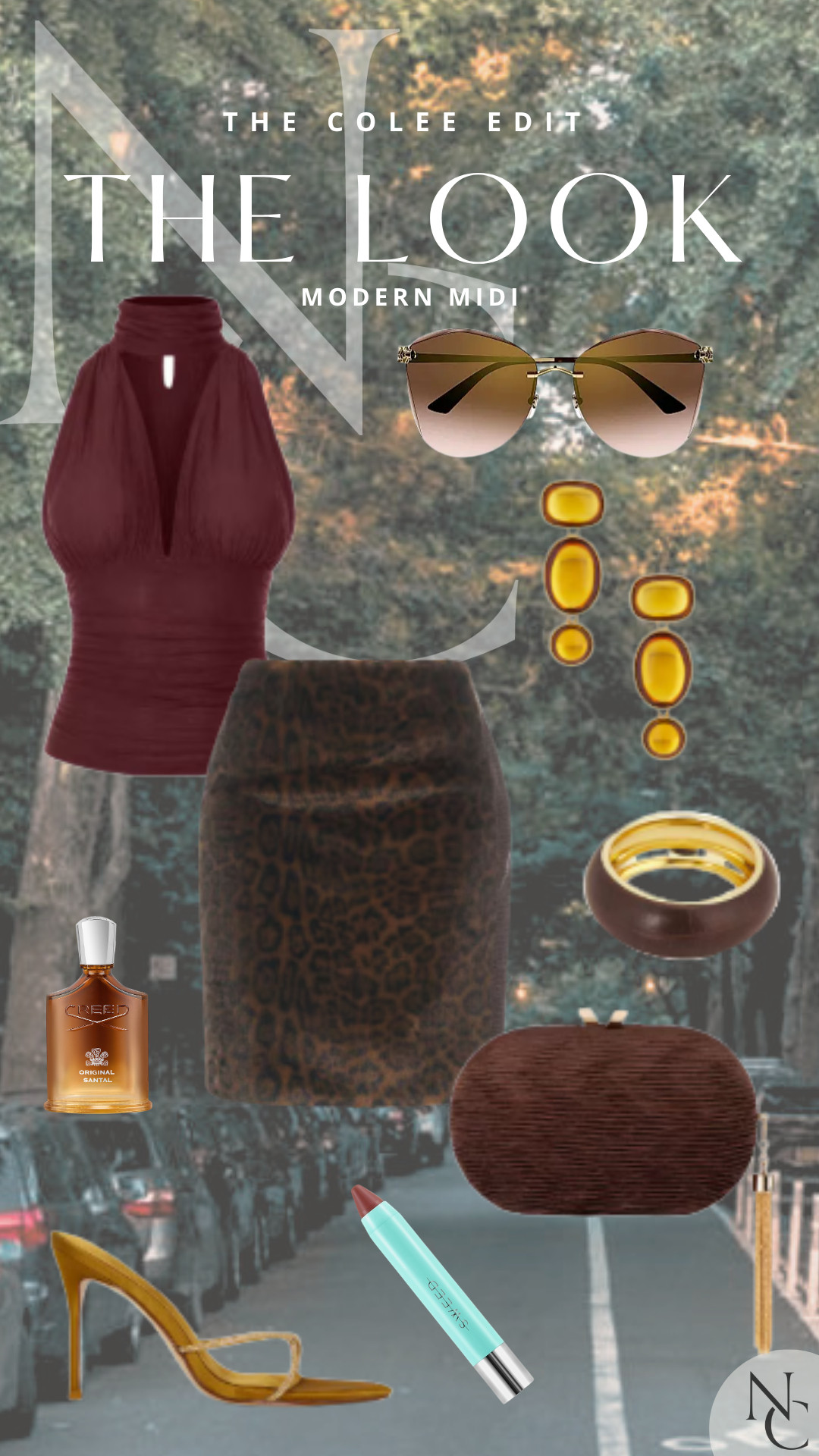 The midi skirt got a little attitude. 🍷🤎 A sculpted burgundy top + leopard midi is already a moment, but amber jewelry, chocolate accessories and barely-there heels make it feel very now.

Feminine, fitted and just a little wild — exactly how I like my classics. 😉

Shop the full Modern Midi edit right here.

#FallStyle #MidiSkirt #LeopardPrint #TheColeeEdit #LTKStyle 

 #LTKdayinmylife #LTKgrwm #LTKootd