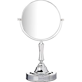 Sagler Vanity Mirror Chrome 6-inch Tabletop Two-Sided Swivel with 10x Magnification, Makeup Mirro... | Amazon (US)