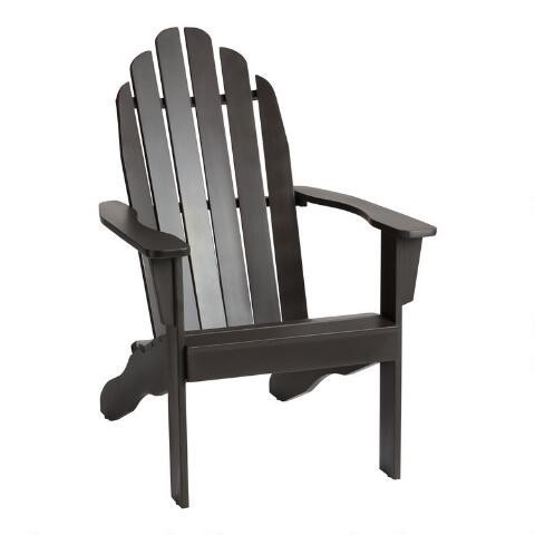 Slatted Wood Adirondack Chair | World Market