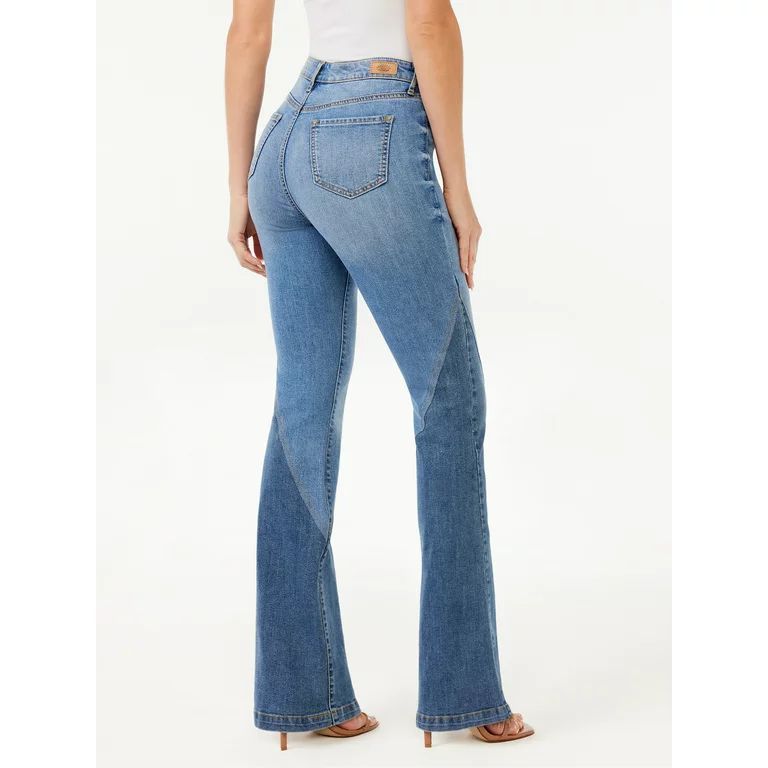 Sofia Jeans Women's Melisa Colorblocked Flare Jeans | Walmart (US)