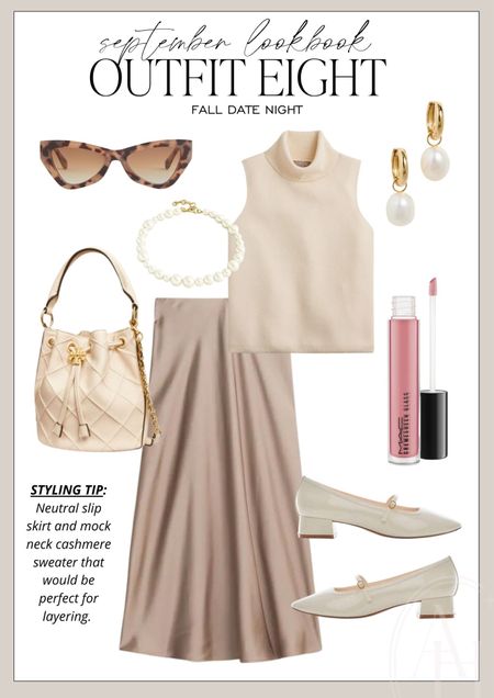 Fall date night outfit idea. I love this slip dress and cashmere mock neck sweater. 

#LTKstyletip #LTKFind #LTKSeasonal