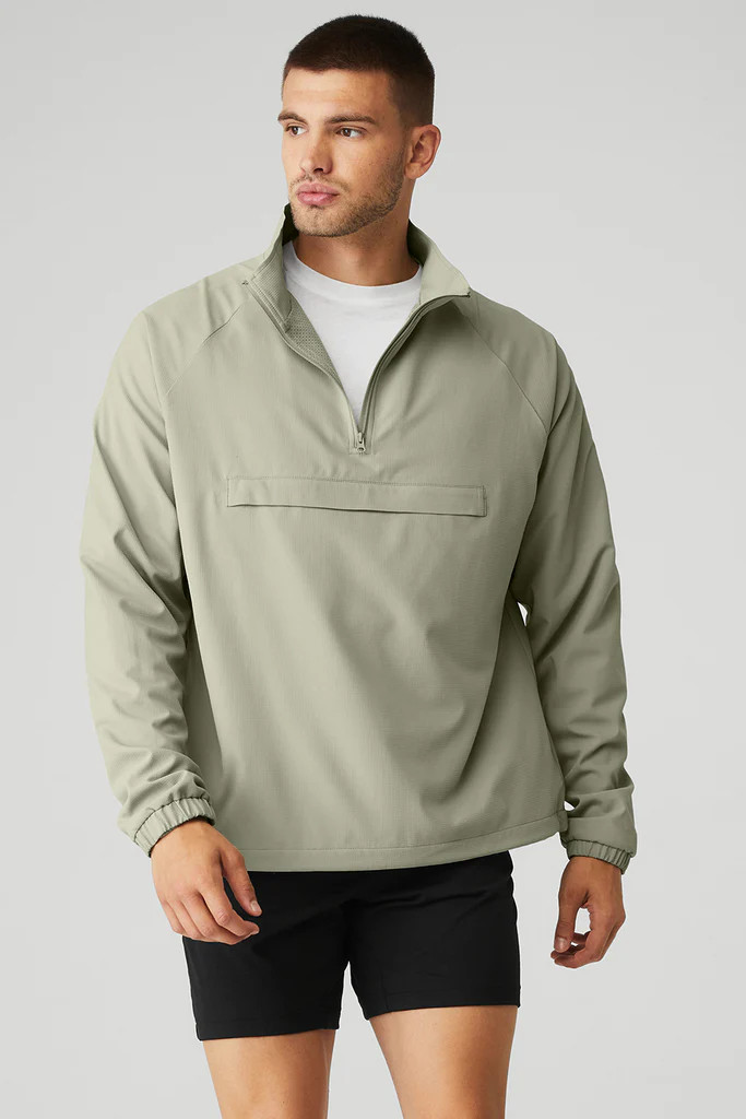 Ripstop 1/4 Zip On-Set Jacket - Limestone | Alo Yoga (US)