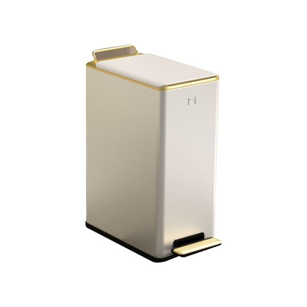 2.6 Gallon Rectangular Pedal Trash Can Odor-Free with Portable Handle-Homary | Homary
