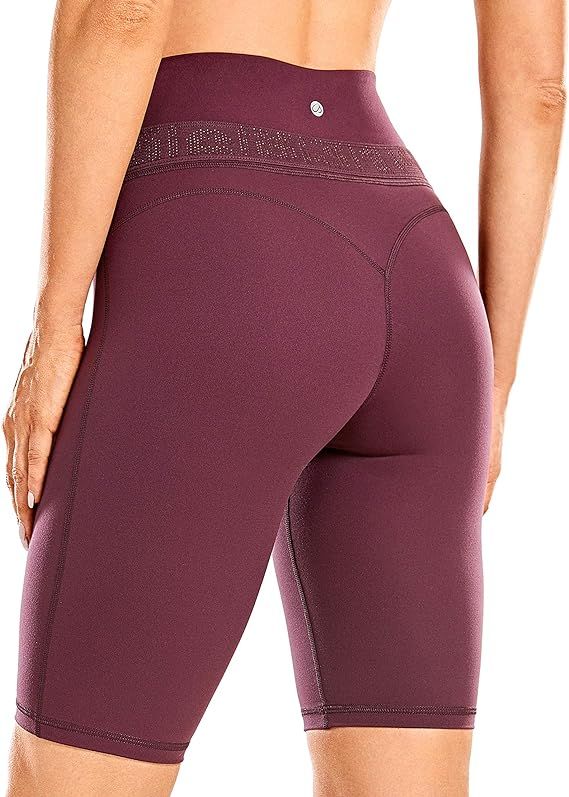 CRZ YOGA Women's Workout Yoga Shorts Tummy Control Athletic Biker Shorts - Naked Feeling Soft - 1... | Amazon (US)