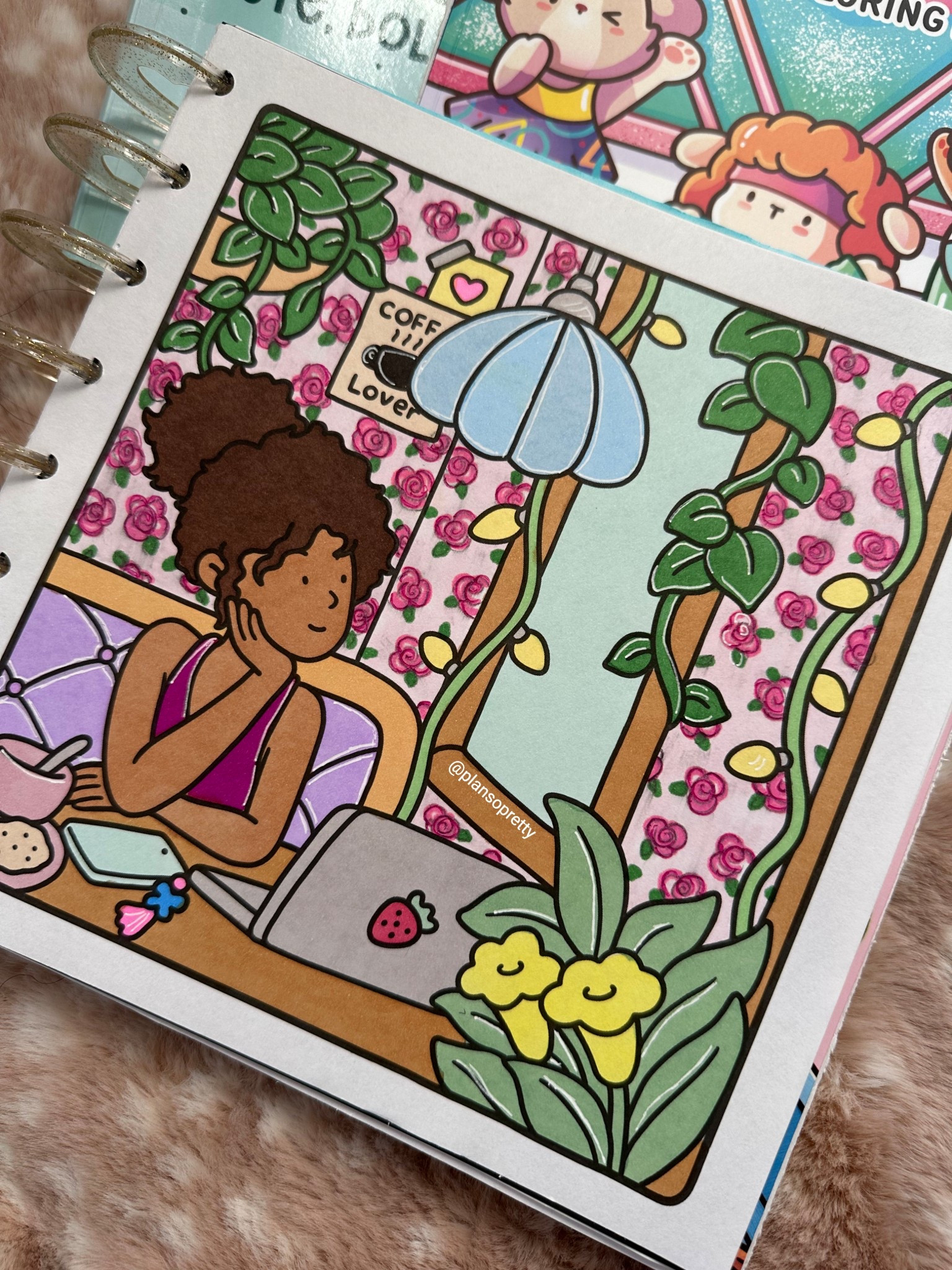 Another scene from Girl Moments. Did my own wallpaper for this one. Harder than it looks. Definitely going to take some practice!!
Books, supplies and more linked in my bio #girlmoments #cocowyo #cocowyocoloringbook #copicmarkers #alcoholmarkers #coloringpage #coloringinspo #colouringpages #cozycoloring #ohuhumarkers #coffeeshop

#LTKKids #LTKSeasonal #LTKFindsUnder50