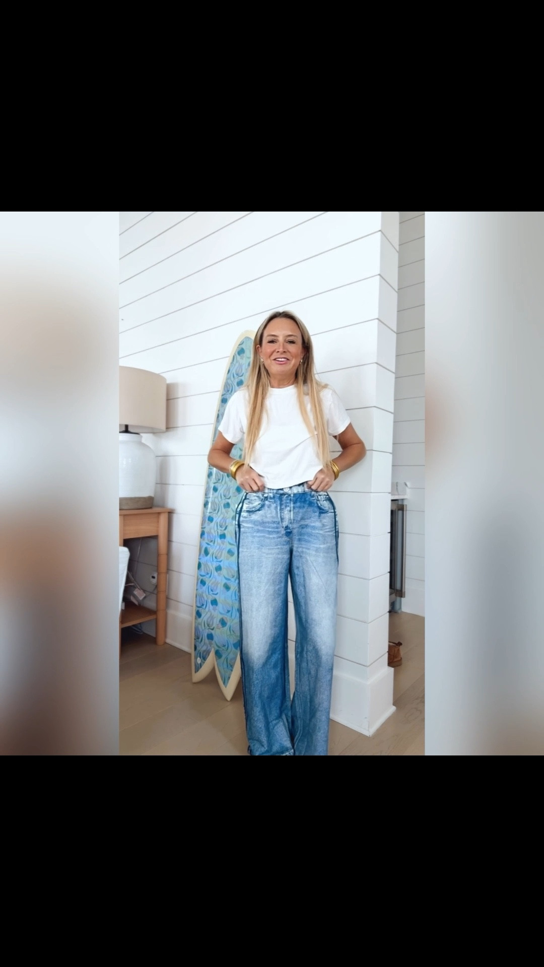 Have you tried the sweatpants jeans trend yet?? Wearing xs in them. Tee is Amazon and so good. I bought 4!

#LTKootd #LTKSeasonal #LTKFindsUnder100