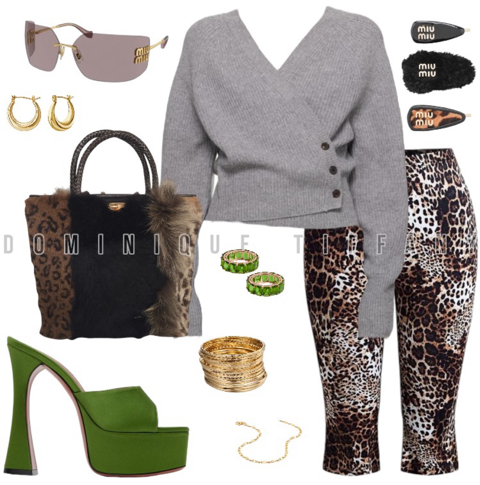 Night out with the girls outfit 🐆 . This is such a chill, classy yet sexy outfit .
