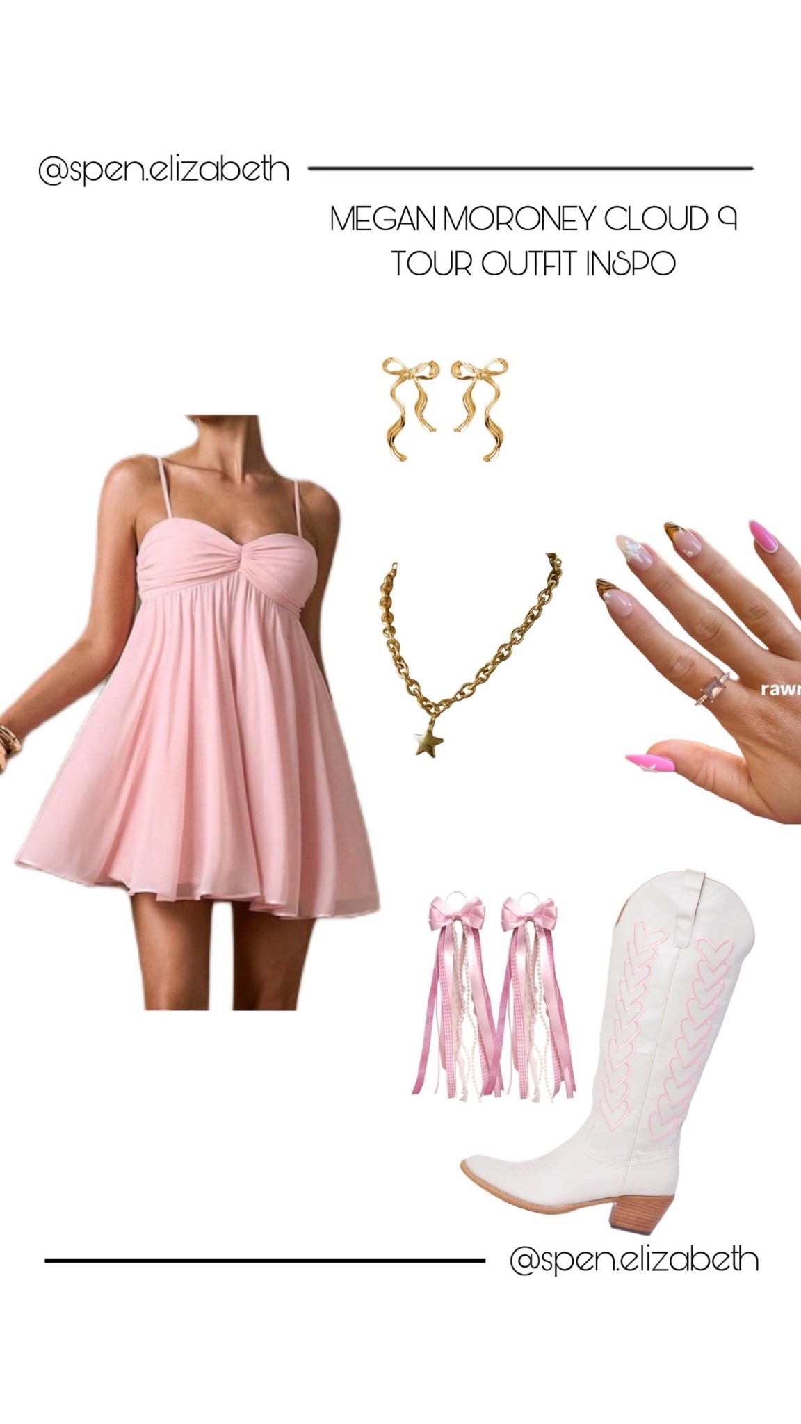 megan moroney cloud 9 tour concert outfit inspo!!
dress-shein