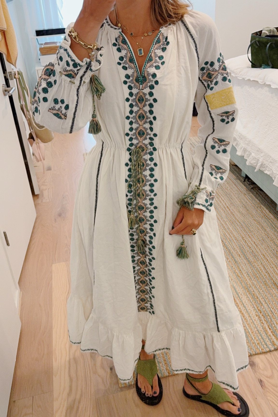 sachin and babi light blue dress Fall Embroidered Dresses