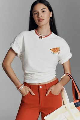 Damson Madder Spritz Boyfriend Graphic Tee | Anthropologie (US)