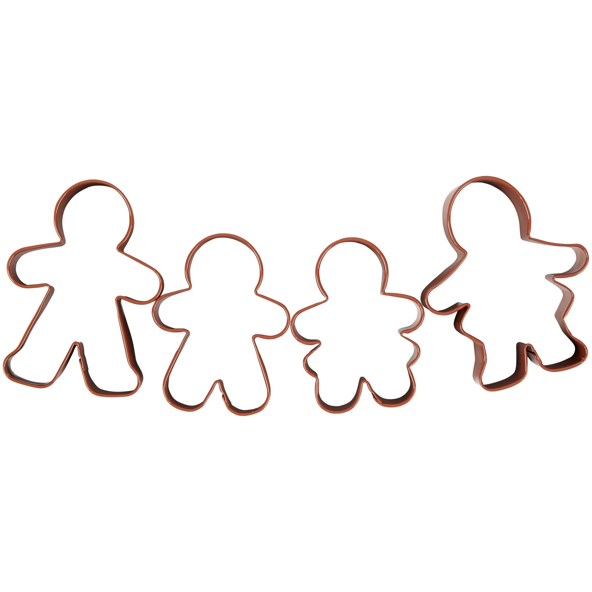 Wilton Gingerbread Family Cookie Cutter Set, 4-Piece | Walmart (US)