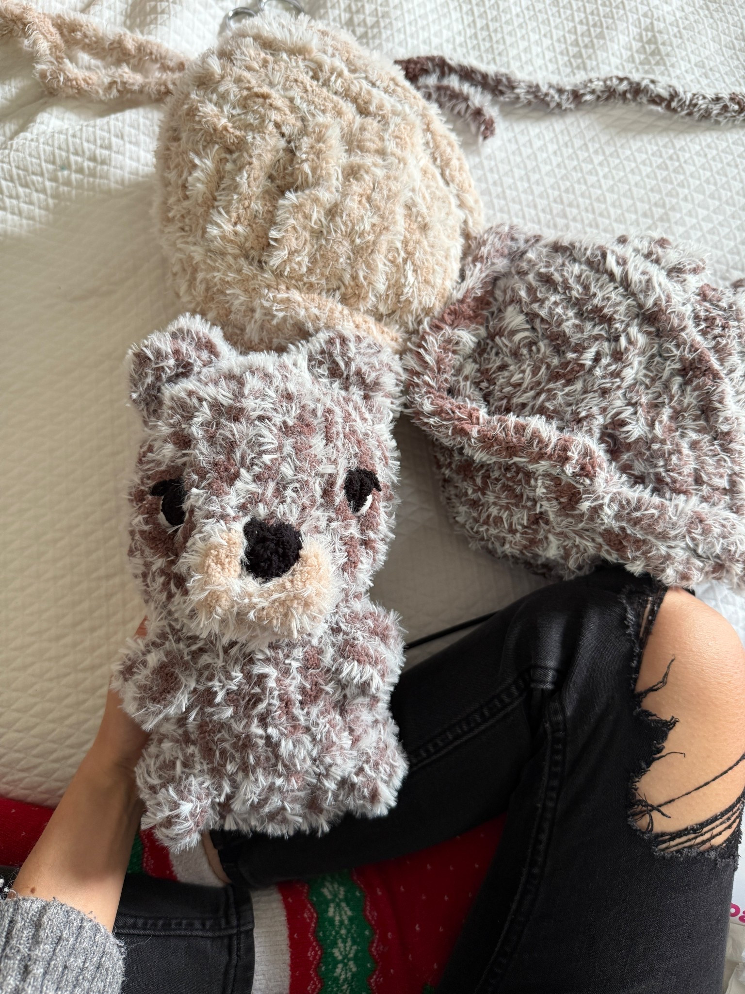 Benny the bear in frosted yarn! 

#LTKBaby #LTKKids #LTKGiftGuide