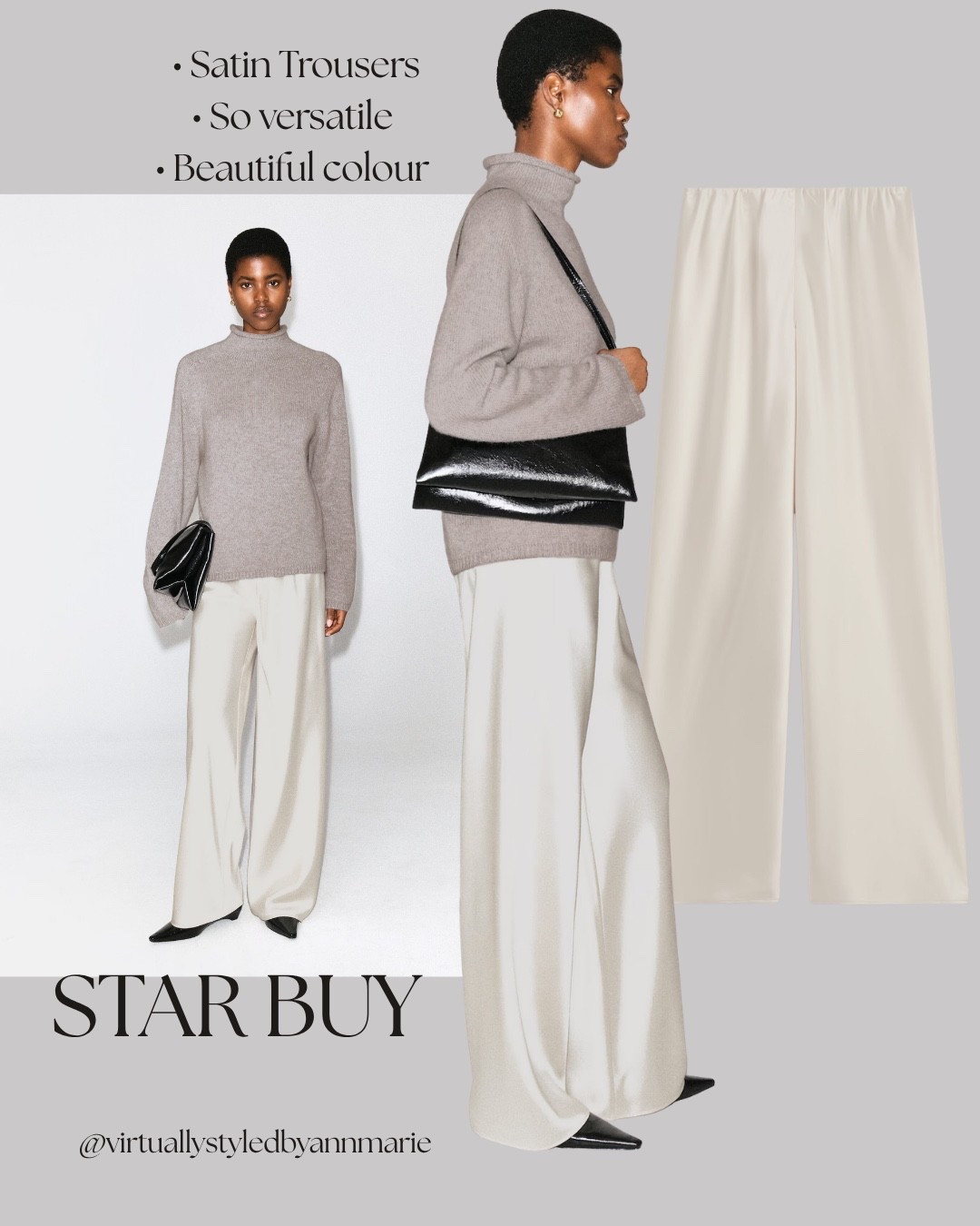 The sell out satin trousers are back in stock

#LTKautumn