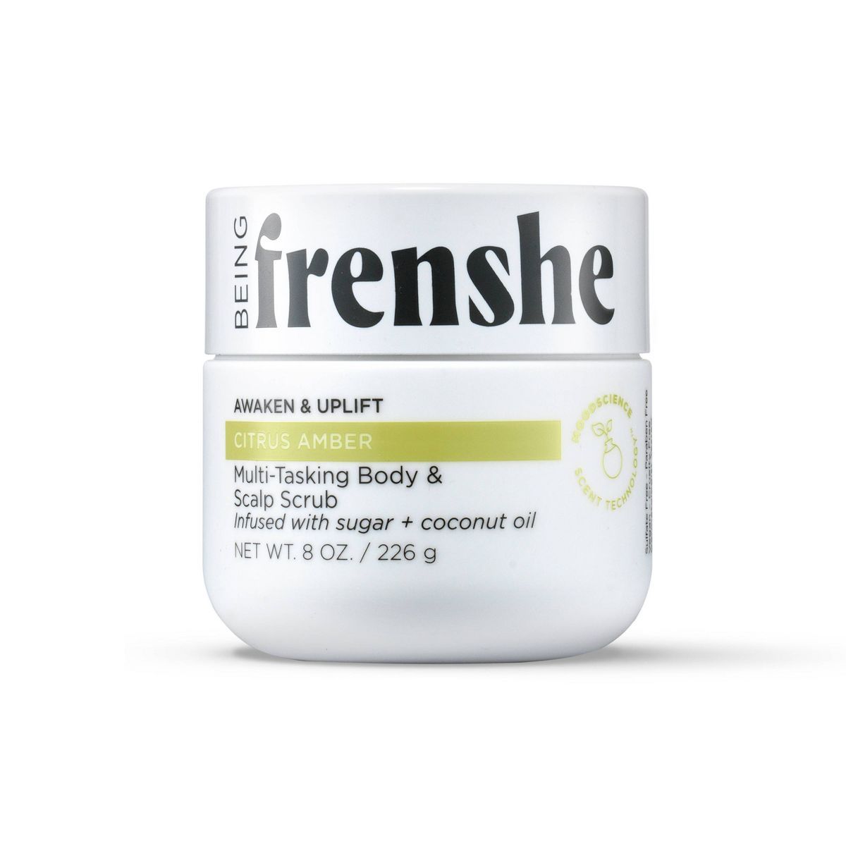 Being Frenshe Multi-Tasking Floral Body & Scalp Scrub - Citrus Amber - 8oz | Target