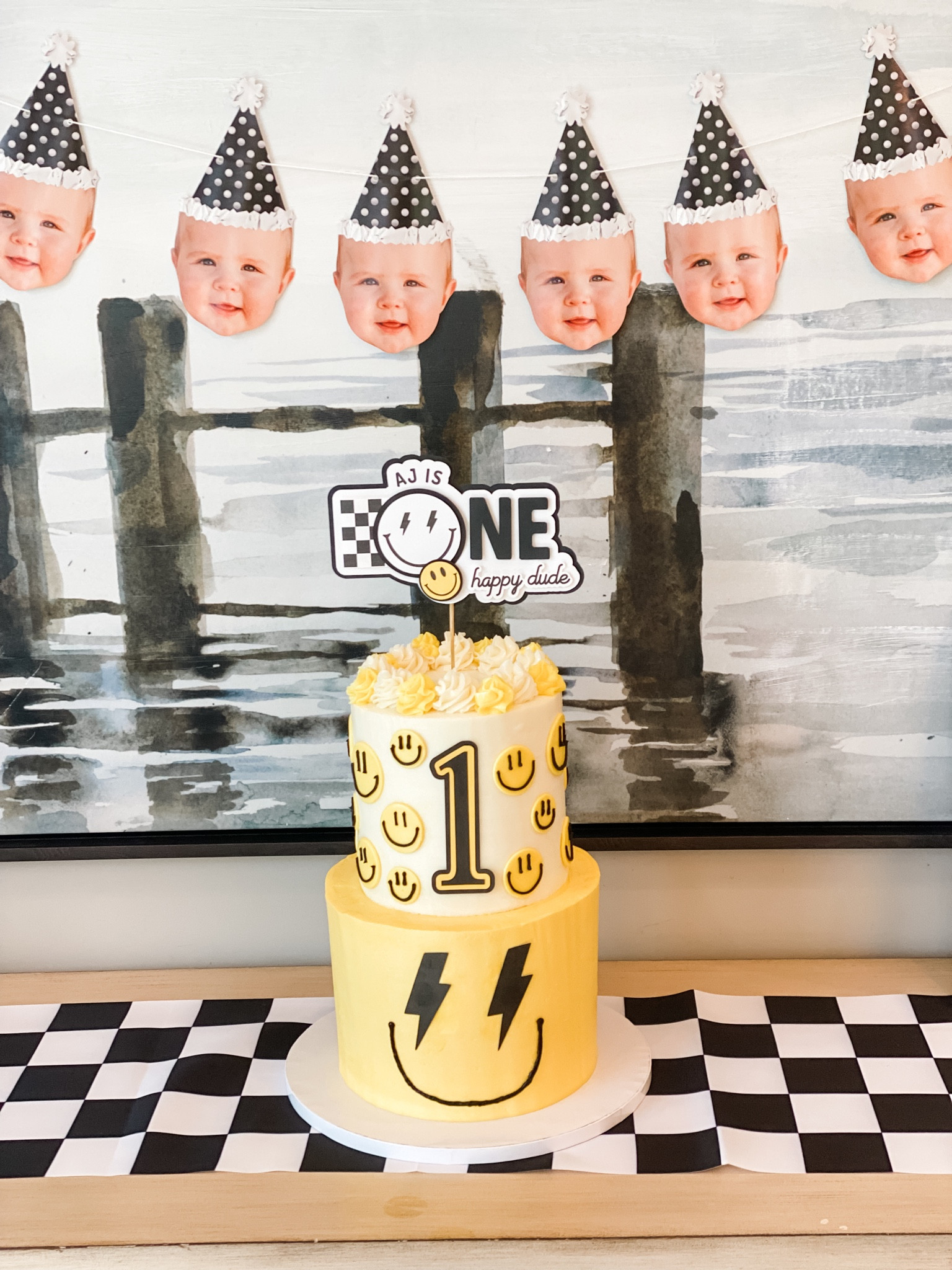 Here is our cake it was custom made by Jess local baker & owner of Creative Sweets Bakery! 