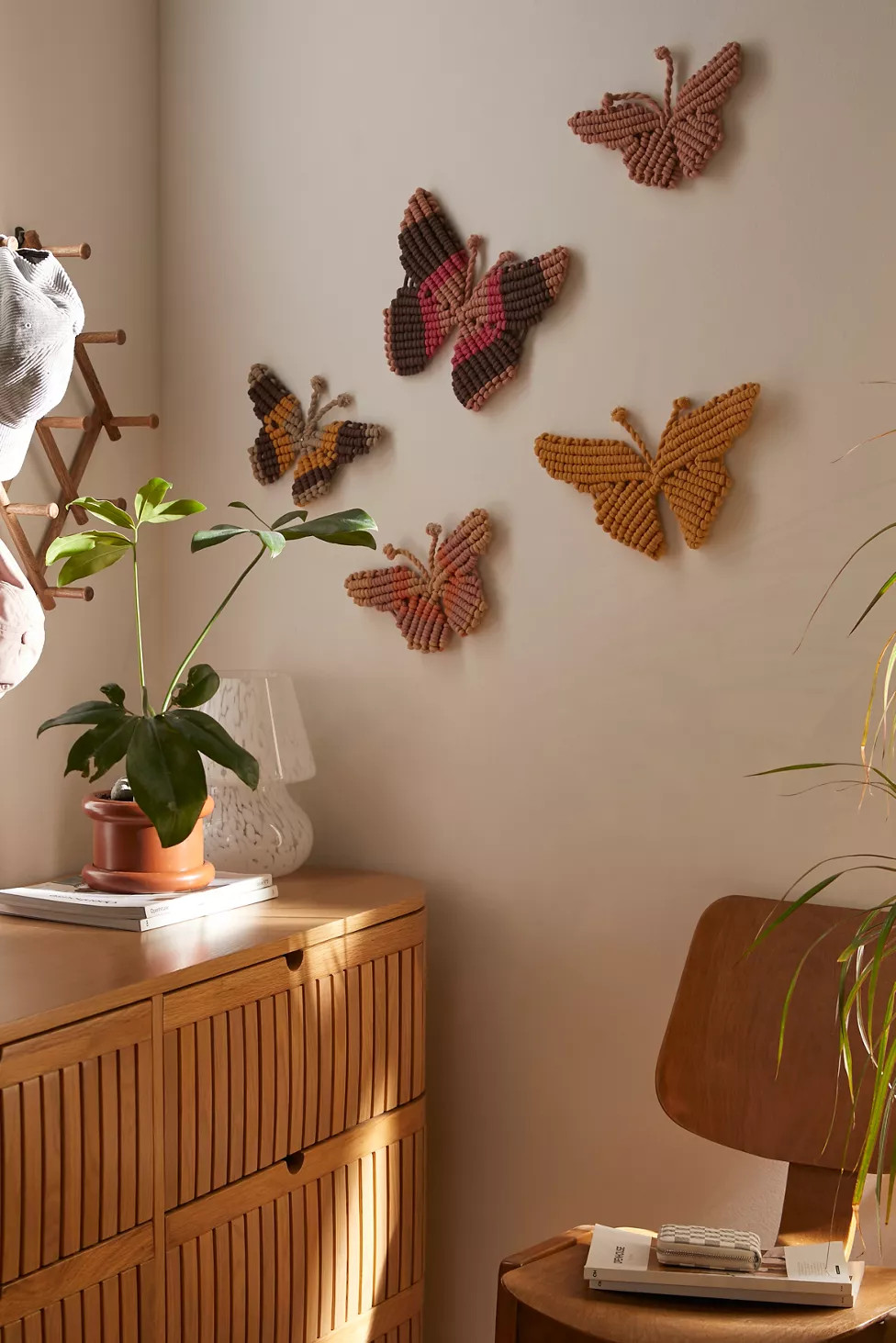 Macrame Butterfly Wall Hanging Set | Urban Outfitters (US and RoW)