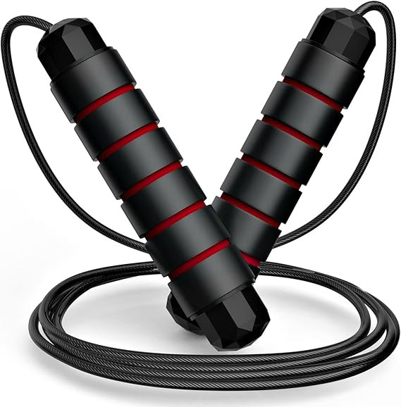 Jump Rope, Tangle-Free Rapid Speed Jumping Rope Cable with Ball Bearings for Women, Men, and Kids... | Amazon (US)