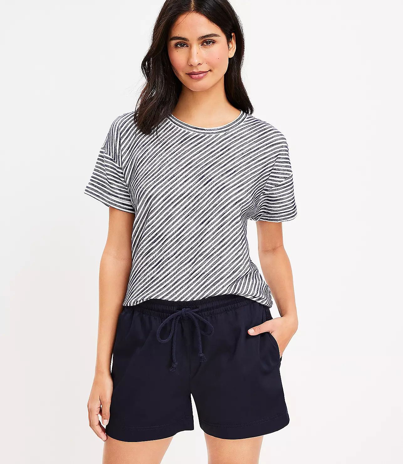 Lou & Grey Striped Jersey Tee | LOFT