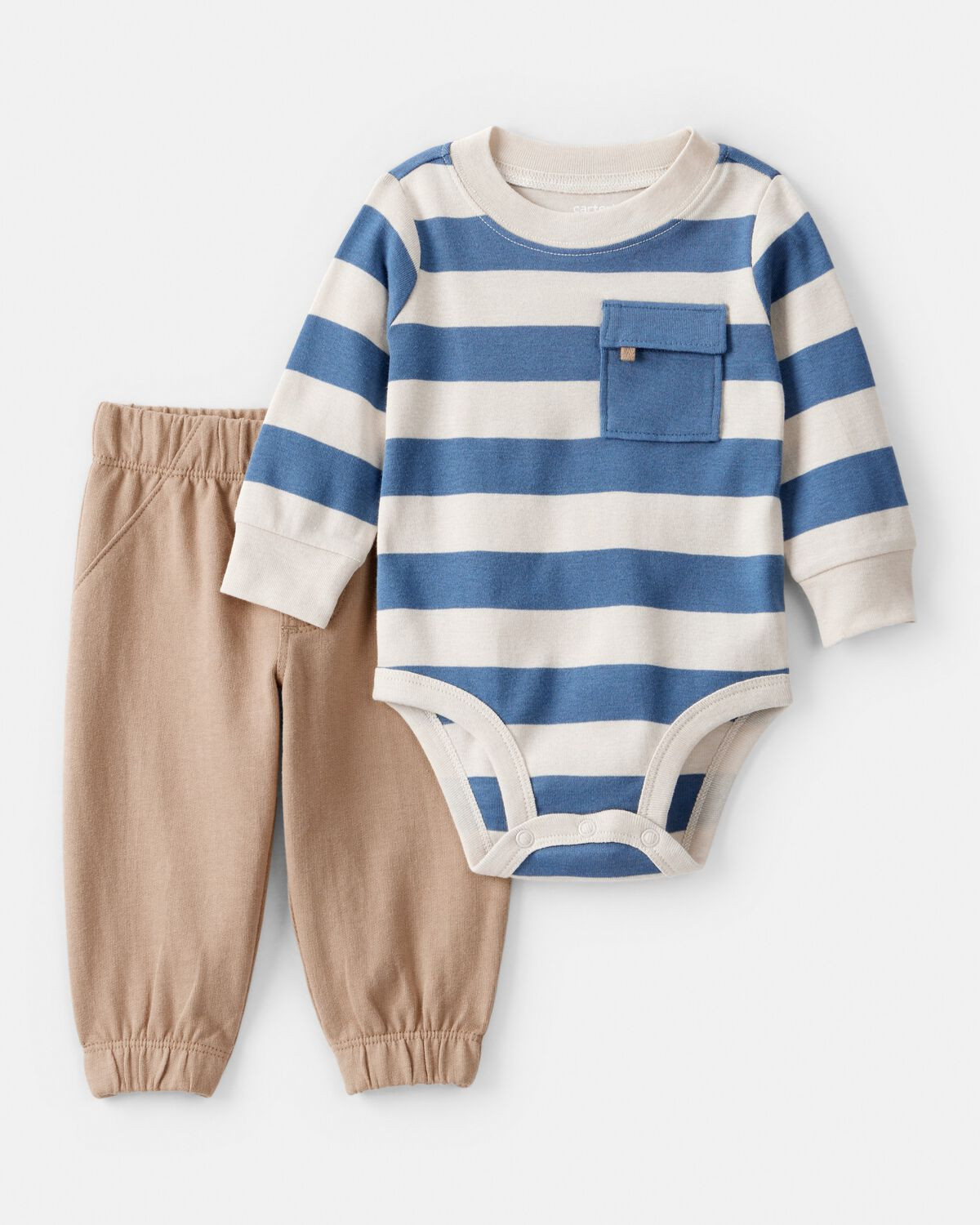 Baby Boy 2-Piece Striped Bodysuit & Pant Set | Carter's Inc