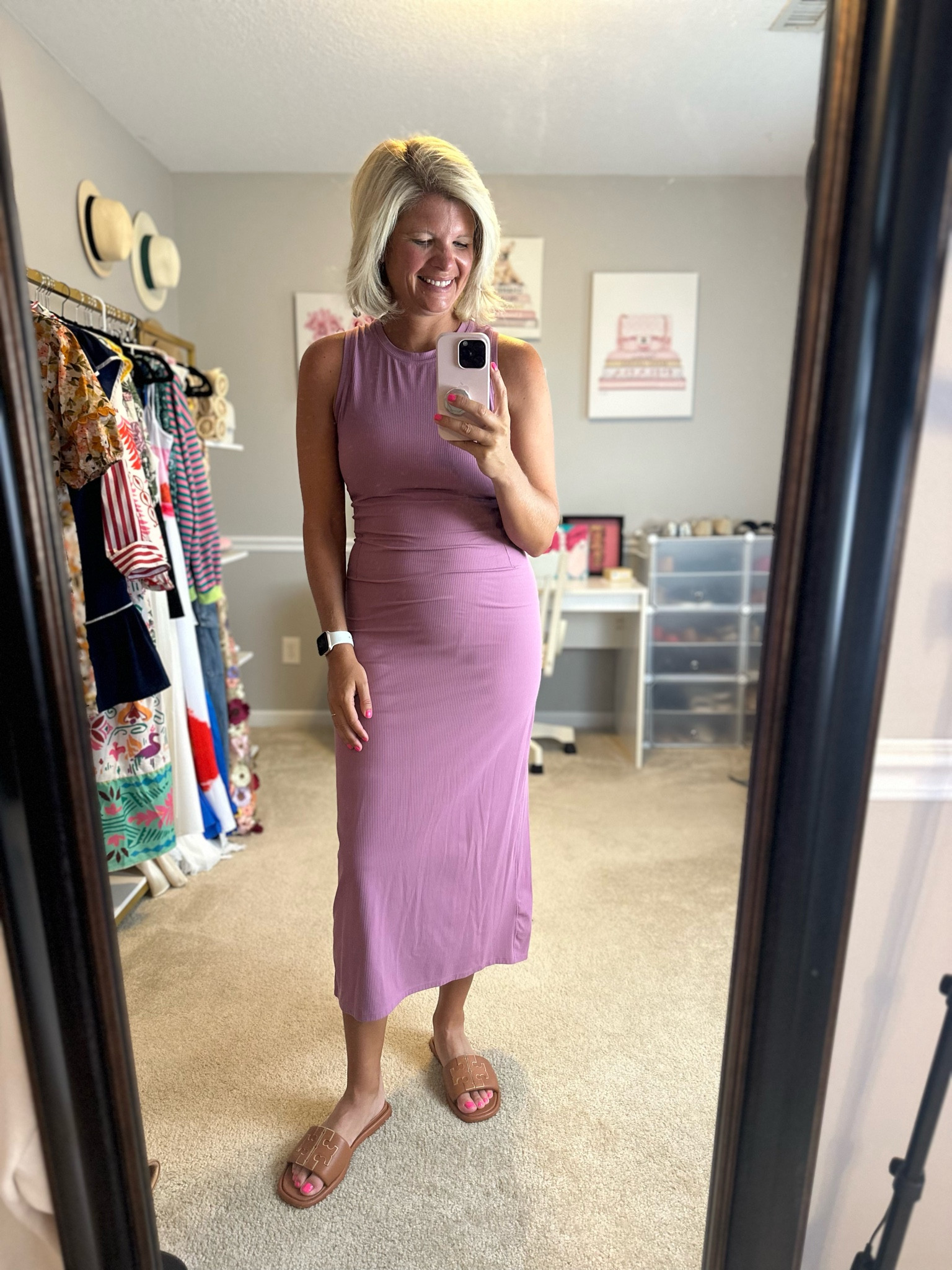 Purple midi activewear dress TTS

#LTKTravel #LTKActive #LTKFitness