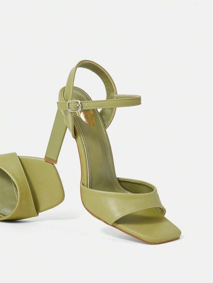 CUCCOO SZL Simple Style Comfortable Thin High Heel Women's Sandals | SHEIN