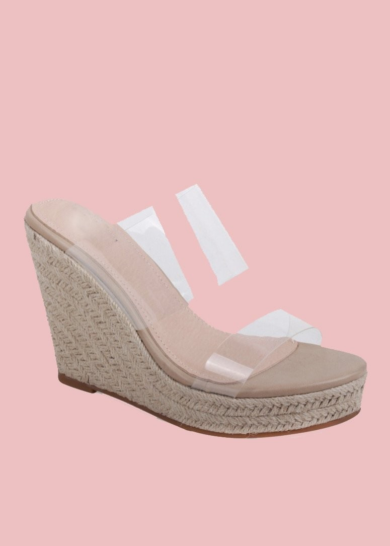 CLEARLY CANDACE WEDGE | Judith March