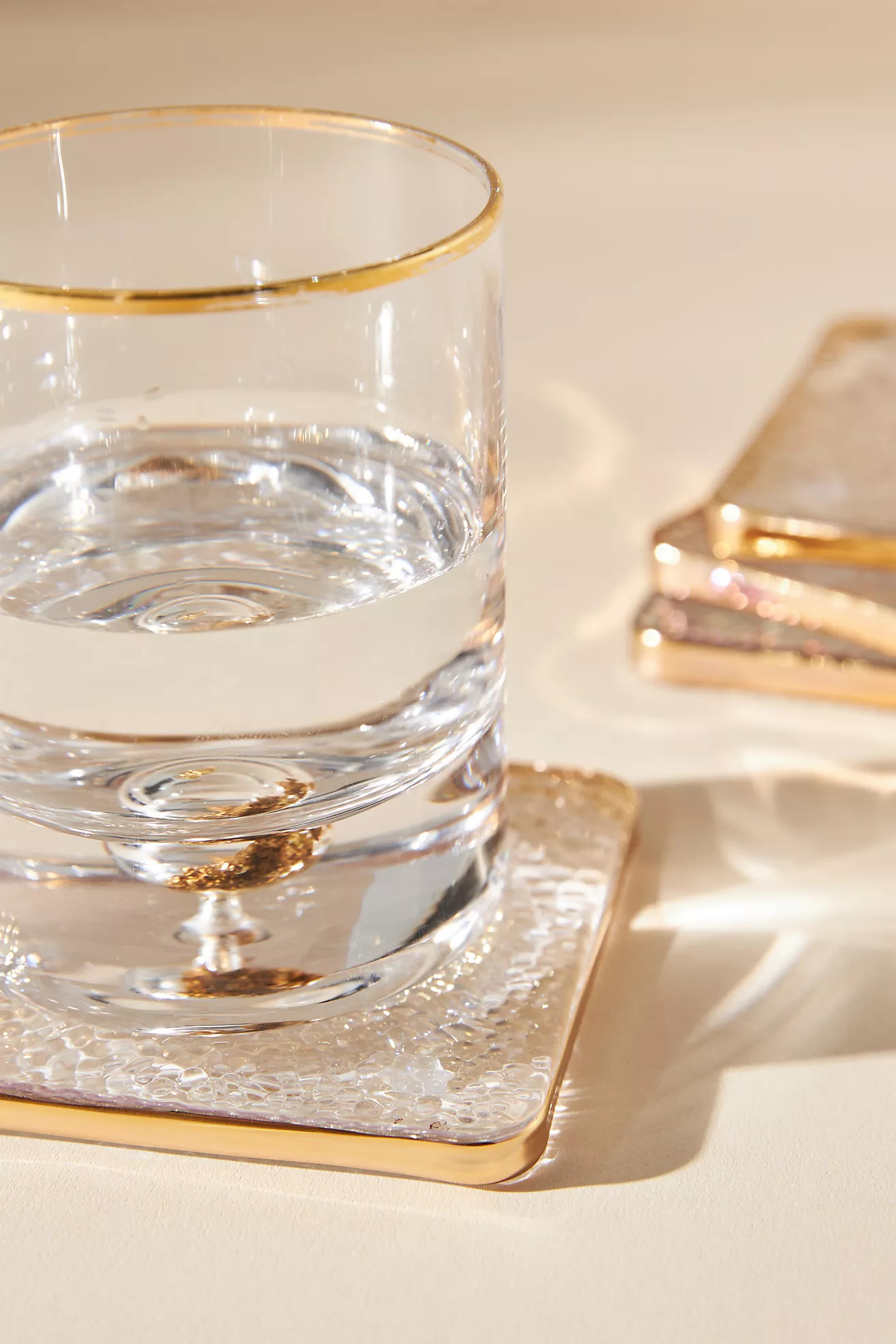 Zaza Lustered Coasters, Set of 4 | Anthropologie (US)