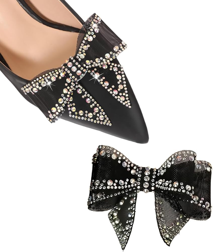 Elegant Bow Shoe Clips for Women - 2PCS Detachable Buckles for Boot Decoration - Wedding Party Ac... | Amazon (US)