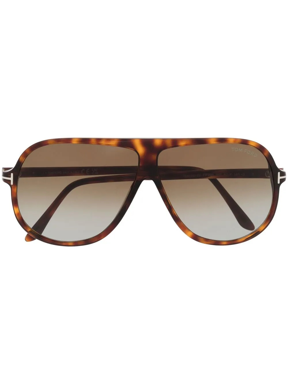 TOM FORD Eyewear tortoiseshell-effect sunglasses - Brown | Farfetch Global