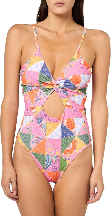 Ivory Ella Womens, Twist Front One Piece Swimsuit | Amazon (US)