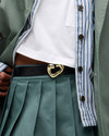 Click for more info about Heart classic belt in Italian leather