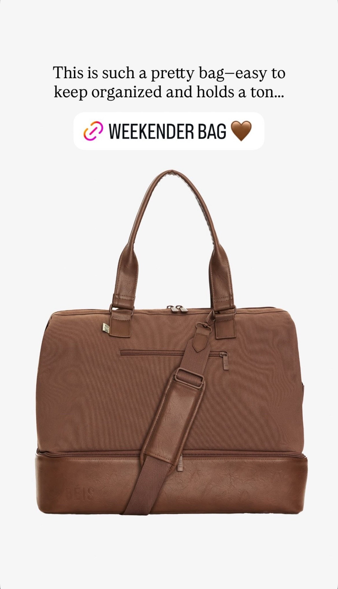 The @beistravel weekender bag is a must! So easy to keep organized, holds a ton, and very pretty!

#LTKTravel #LTKgrwm