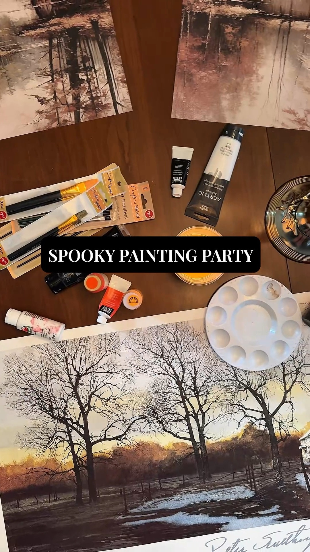 This is your sign to have a spooky painting party with your besties for summerween! Halloween will be here before you know it! #halloweendecor #halloweendiy 

#LTKSeasonal #LTKHome #LTKParties